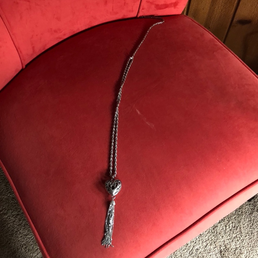 Long heart necklace